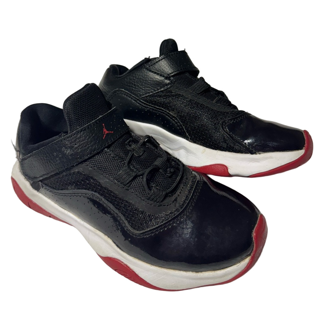 Nike Air Jordan Black White Red Sporty Running Shoes Sneakers Youth Unisex 1Y